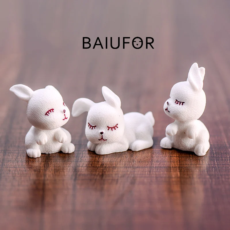 BAIUFOR миниатюрный милый кролик из прерий сказочный садовый декор DIY Террариум