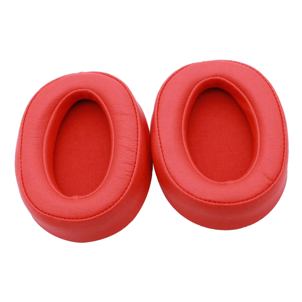 

Replacement EarPads Ear Cushions Covers For Sony MDR-100ABN /MDR-100AAP MDR-100A Headphone Red soft comfortable sponge