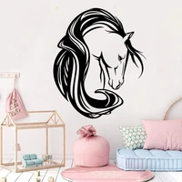 large horse stormy wall sticker baby nursery kids room pet animal wildlife unicorn wall decal bedroom vinyl home decor