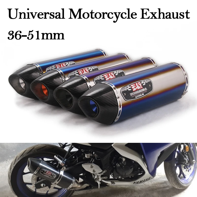 

Slip On 36-51mm Universal Motorcycle Exhaust Modified Escape Muffler DB Killer For Honda CBR500X Ninja400 R1 R3 Z900 MT03 PCX150