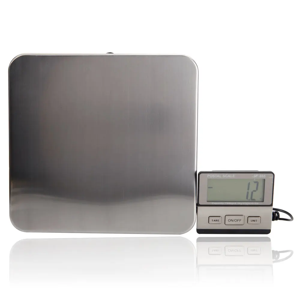 

New Postal Scale Heavy Duty Electronic Balance Floor Bench Weight Commercial Scales Digital Platform Scales 200KG US Stock