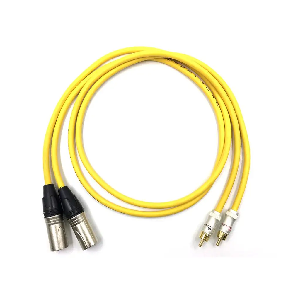 Холдейн пара DIY SNAKE RCA к XLR Сделано в Китае сбалансированный аудио кабель 2RCA