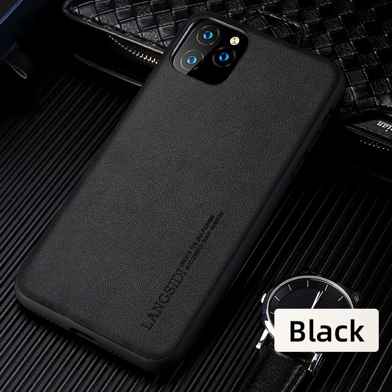 

Original Leather Hand-made Phone Case For iPhone 11,11 Pro iPhone 11 Promax Case for Men Fashion High-end Protective Back Cover
