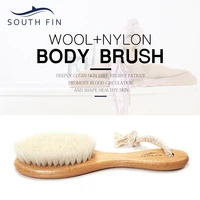 baby wooden brush newborn baby natural wool comb newborn hair brush infant head massager portable baby comb hair bath brush comb