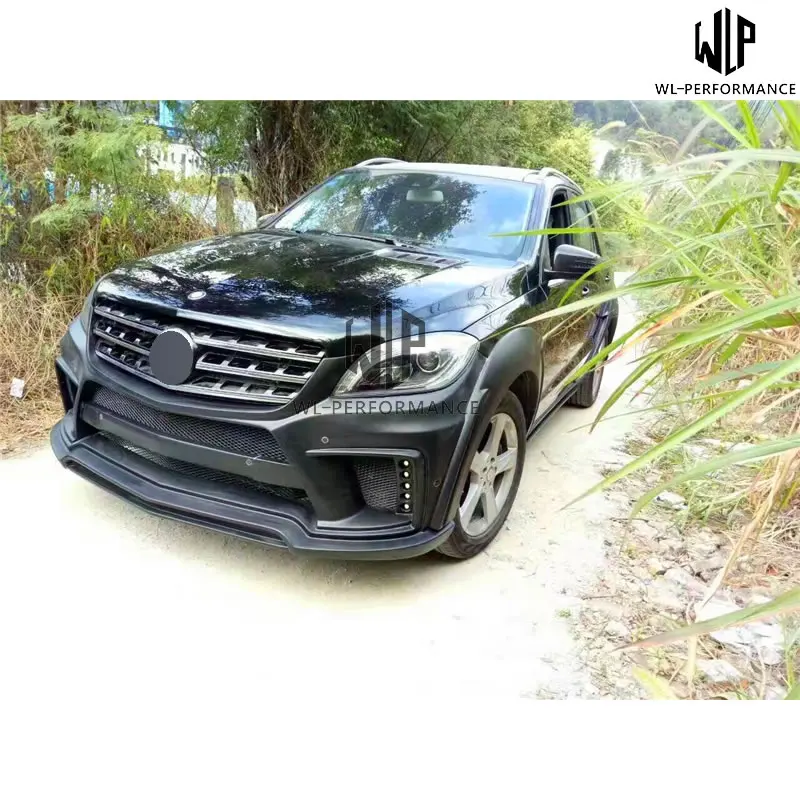 Комплект кузова автомобиля W166 FRP неокрашенный передний бампер задний для Mercedes Benz