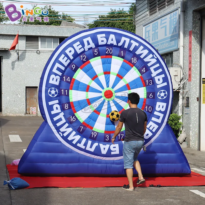 Customized 3x3 meters inflatable dart board for football game / blue shooting outdoor - toys | Игрушки и хобби