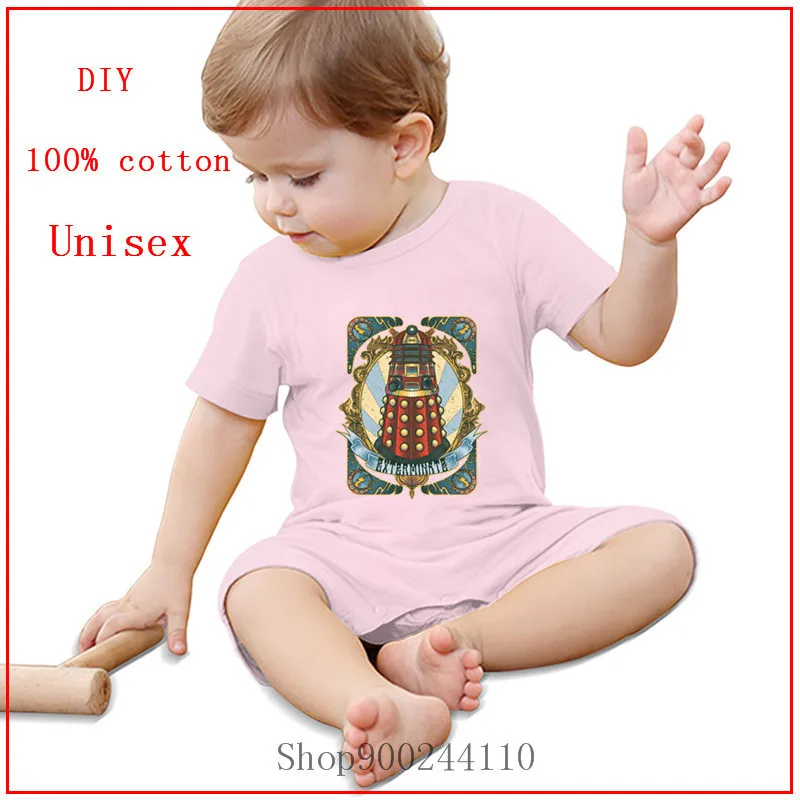 Новый боди Dalek Doctor Who DR WHO exterminate с принтом Детская летняя одежда комбинезон