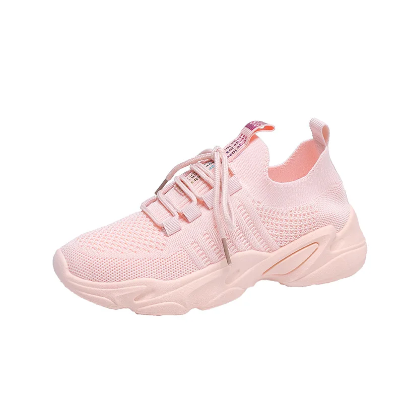 

2021 Spring New Flying Weaving Women's Shoes Ins Student Running Sports Shoes Women's Breathable Women's Shoes Tide B-108