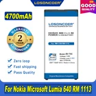100% Оригинальный LOSONCOER, 4700 мАч, фотоаккумулятор для Microsoft Nokia Lumia 640, фотоаккумулятор
