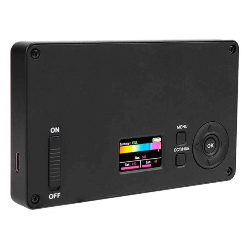 RGB светодиодный портативный видео светильник встроенный аккумулятор 1400 мАч 72 s 3000