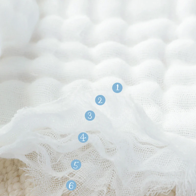 

5Pcs Soft Cotton Gauze Baby Square Towel Saliva Towel Handkerchief Baby Face Wipe Baby Supplies Newborn Breathable High Quality