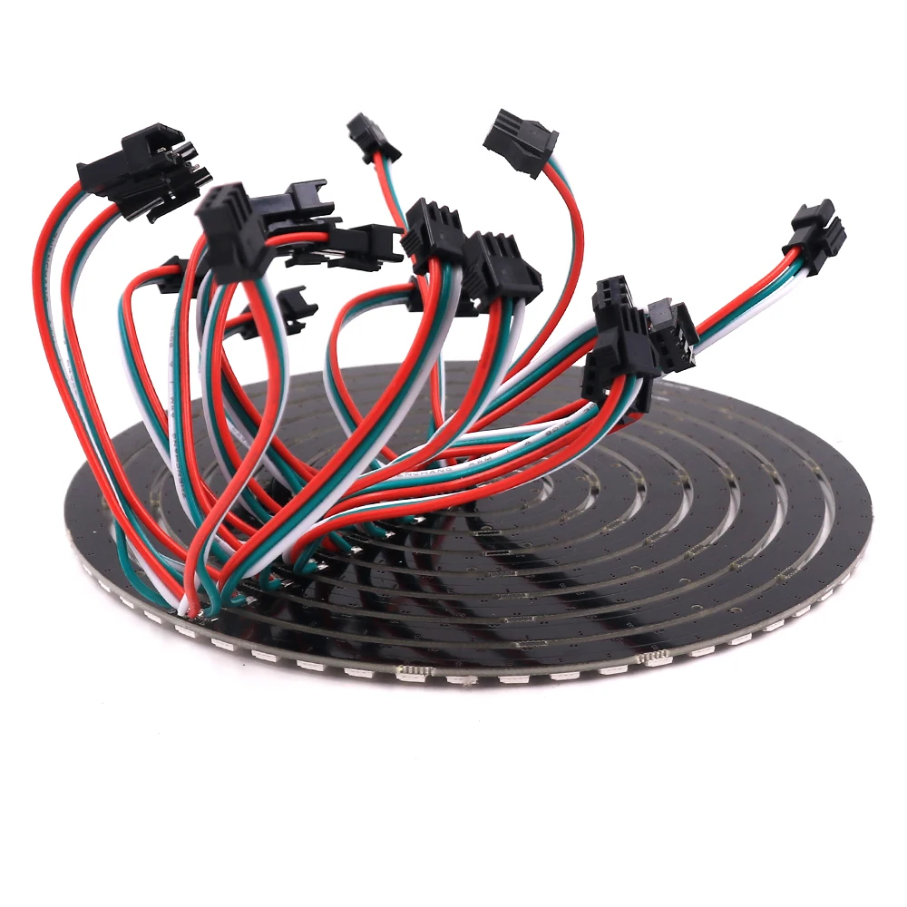 5 в постоянного тока Модифицируемый WS2812 SK6812 5050 RGB светодиодное кольцо ic