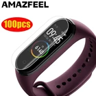 Защитная пленка для Xiaomi Mi Band 6, 5, 4, 100, шт.упак.