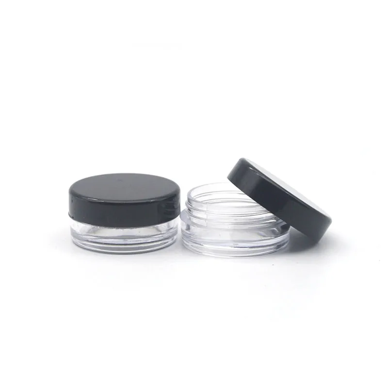 

200Pcs Empty Cosmetic Box Cream Jar 2g / 3g / 5g / 10g / 15g / 20g Round Pot Vial For Makeup Eye Shadow And Nail Powder