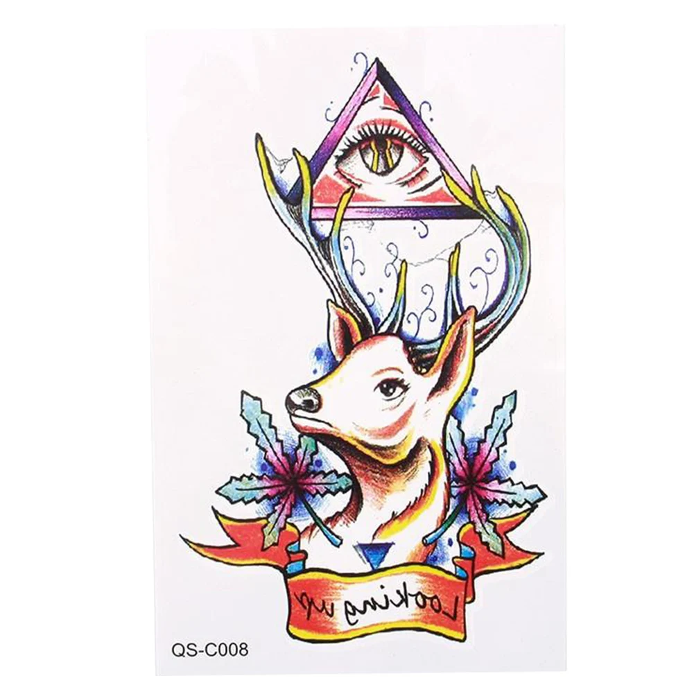 

3D Waterproof Arm Temporary Tattoo DIY Disposable Geometric Tattoo Stickers