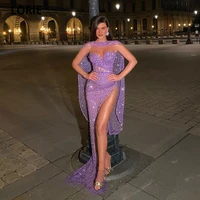 lorie purple long mermaid prom dresses fashion glitter sequins formal evening party gowns robe de soir%c3%a9e femme vestidos de gala