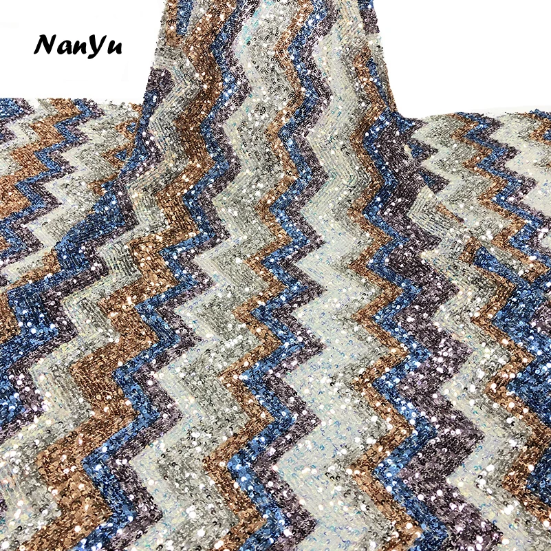 2020 последняя эластичная ткань с блестками горячая Распродажа большая волна