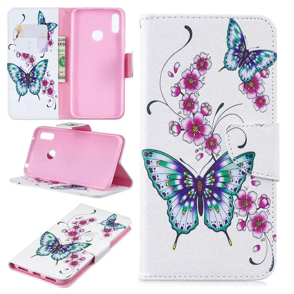 11 Милый кожаный чехол для телефона s для Fundas samsung Galaxy A10 A20 A30 A40 A50 A70 A10E A20E Чехол-бумажник держатель для карт откидная крышка - Цвет: 11