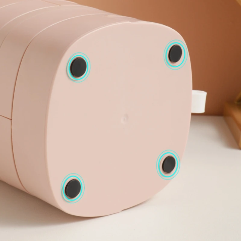 

Rotatable Women Jewelry Storage Box Fashion 4-Layers Necklace Earrings Rings Storage Tray Case Birthday Gifts