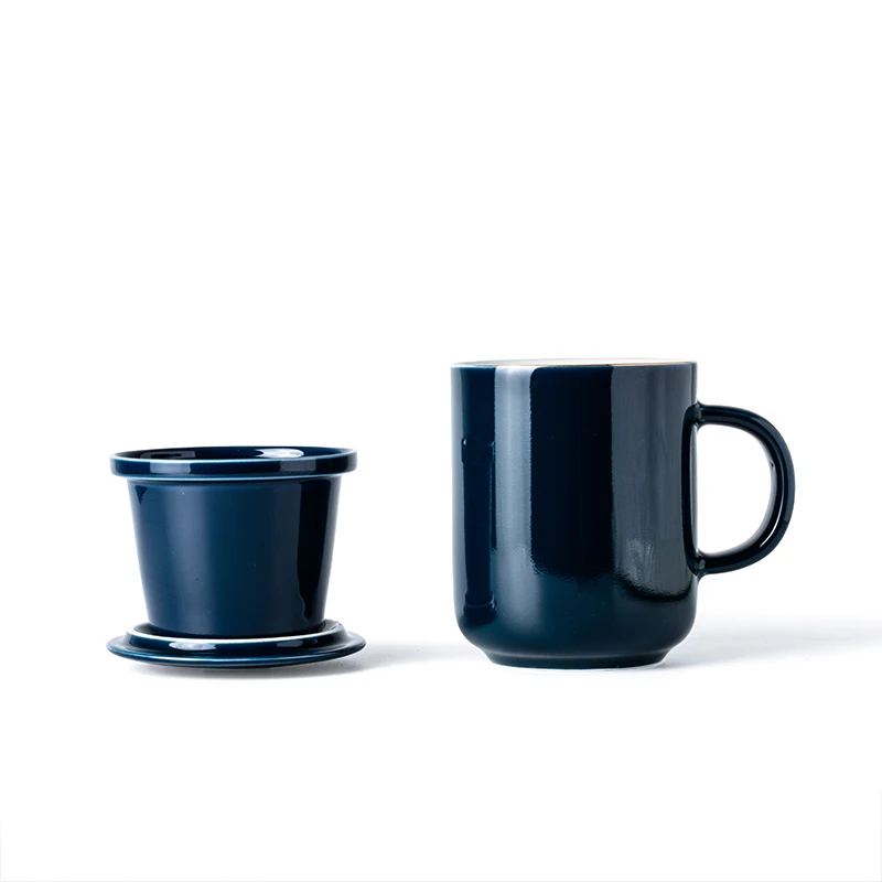 С двойной стенкой чашка Кофе большой японский Чай заварки Керамика творческие