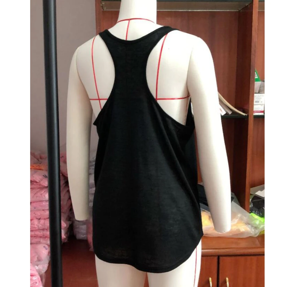 Майка женская с логотипом коробки повседневная одежда для фитнеса и тренировок