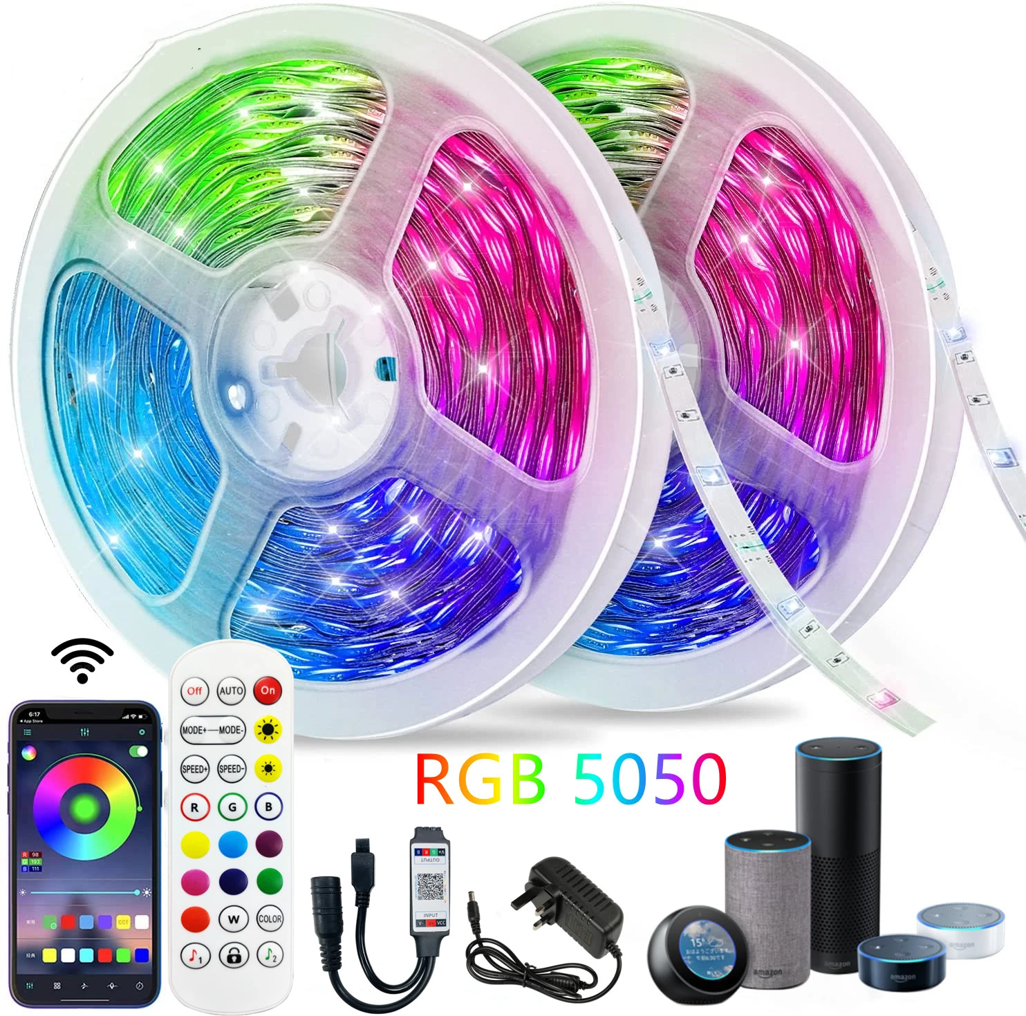 

LED bar light bluetooth RGB 5050 SMD 2835 waterproof light flexible tape diode luces led neon light 5M 10M DC12V for interior de