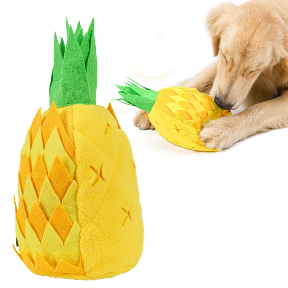

Pet Toys Dog Sniffing Pineapple Pet Training Blanket Puzzle Toys Sniffing Training Pad Activity Blanket Feeding Dog Squeaks Toy