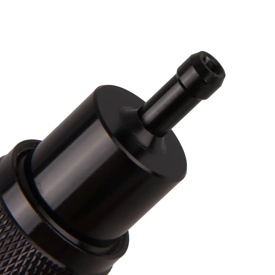 

POSSBAY Motorcycle Gas Oil Fuel Filters Cleaners for ATV Motocross Racing Quad Aluminum Alloy Petrol Fuel Filter Cleaner Black