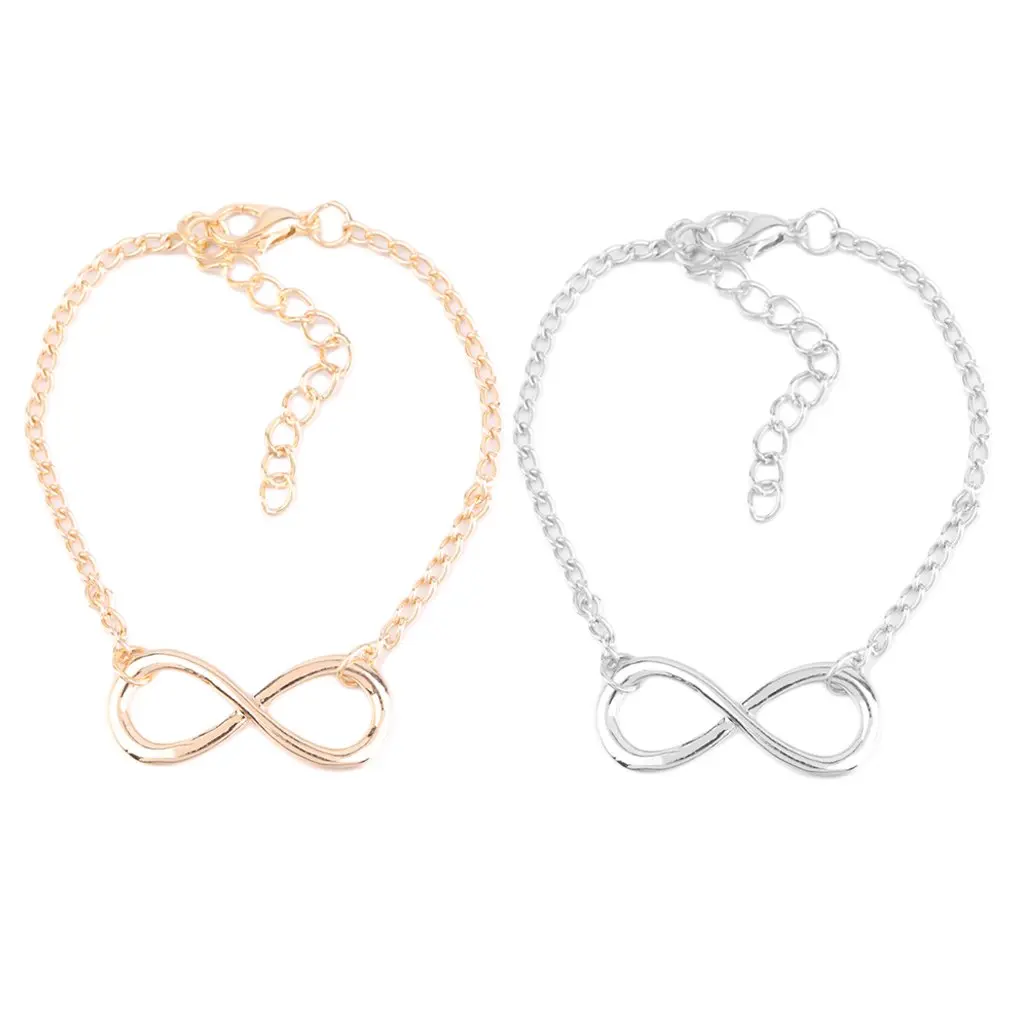 1PC Fashion Elegant Jewelry Cute Charm Love 8 Font Infinite Symbol Bracelet Hot Chain Gift Selling Wedding Accessories | Украшения и