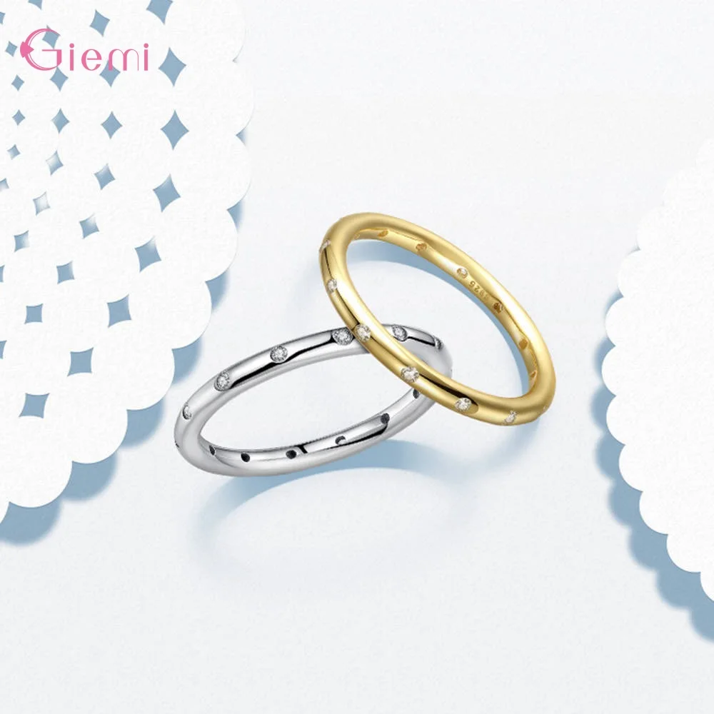 Женское кольцо из серебра 925 пробы с кристаллами | Украшения и аксессуары