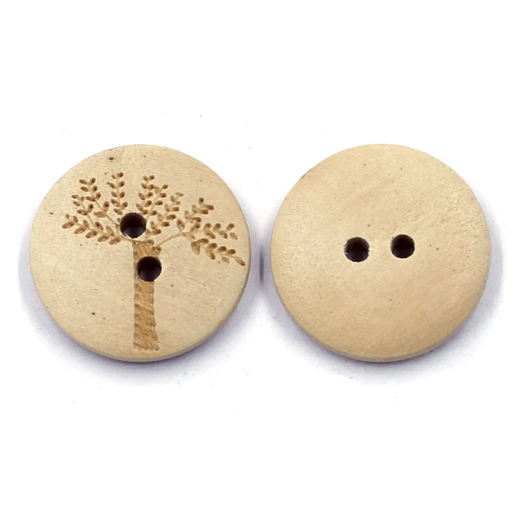 

Wooden Buttons Animals Christmas Tree For Scrapbooking Crafts DIY Clothing Sewing Button Handmade Decoration DIY apparel Finding