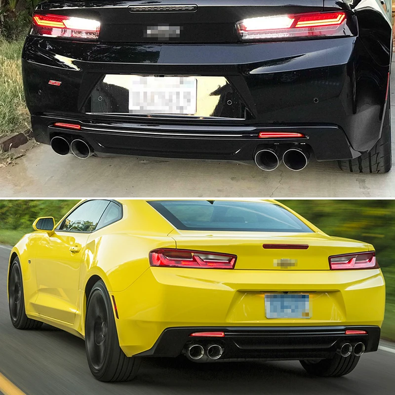 IJDM OEM 3D оптический стиль светодиодный бампер отражатель фары для- Chevy Camaro задние противотуманные фары и тормозные задние фонари светодиодный лампы