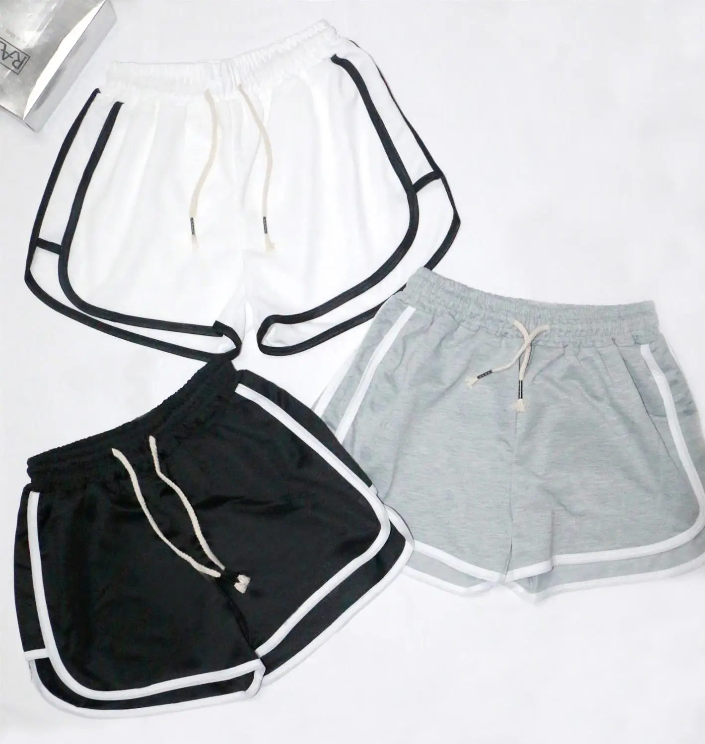 

New summer Women Short Pant Casual Lady All-match Loose Solid Soft Leisure Female Workout Waistband Skinny Stretch Shorts