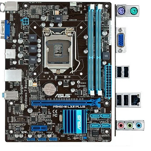 

Для Asus P8H61-M LX3 плюс рабочего Материнская плата Intel H61 разъем LGA 1155 i3 i5 i7 DDR3 16GB USB 2,0 uefi-bios б/у pc материнская плата