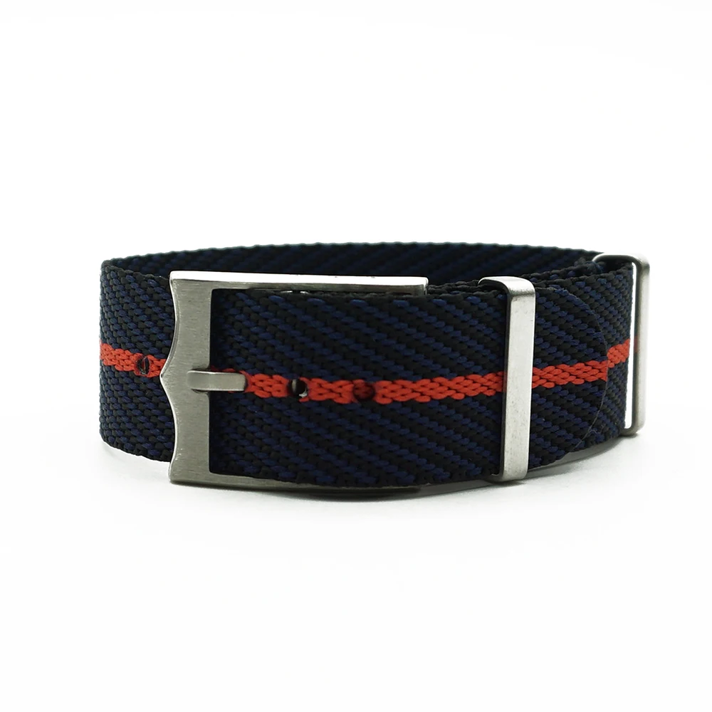 Black Blue Red New Design Nato French Troops Parachute Bag For Tudor Black Bay Watch Strap Nylon Nato Strap 20mm 22mm For Brand Military Watch - Band Color: Black Blue Red