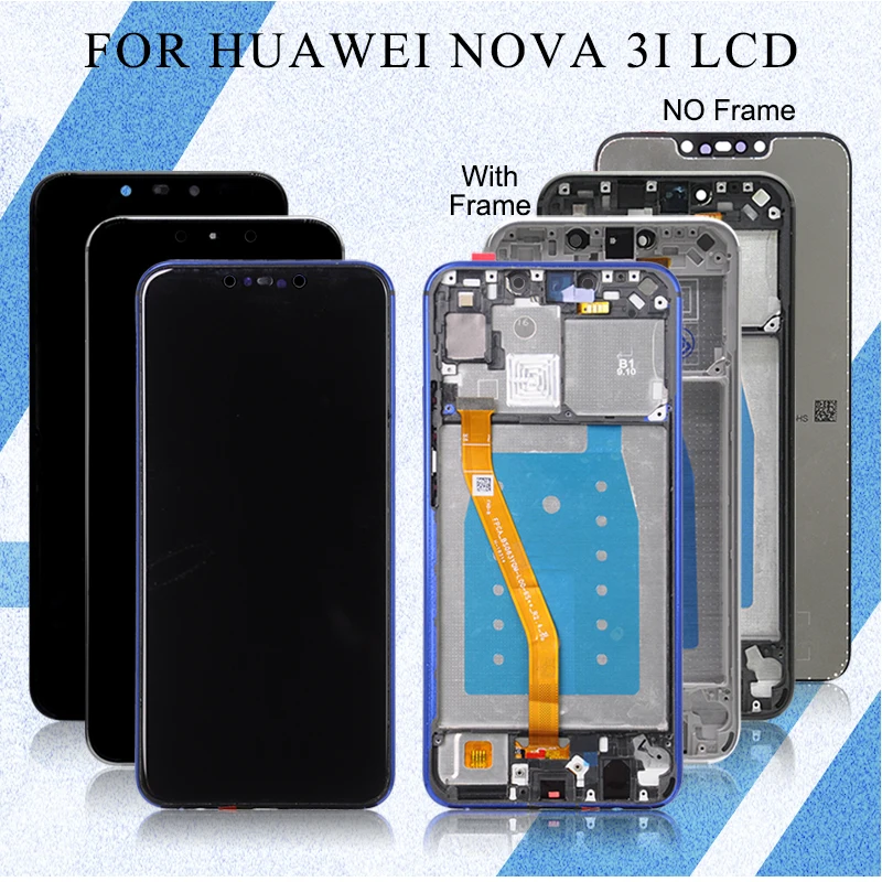 

Catteny 6.3Inch P Smart Plus Display For Huawei Nova 3i Lcd Touch Panel Screen Digitizer Assembly Free Shipping With Frame