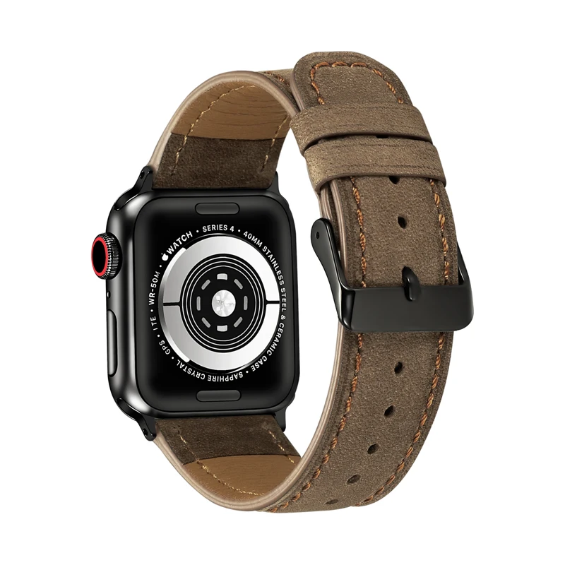Ремешок из натуральной кожи для apple watch band 42 мм 38 44 40 аксессуары часов iwatch series