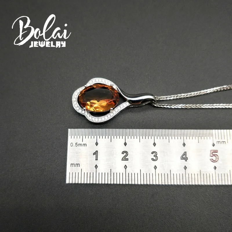 Bolaijewelry, zultanite изменение цвета 10*14 мм драгоценный камень кулон 925 серебро, созданное изменение цвета, модные украшения для девочек