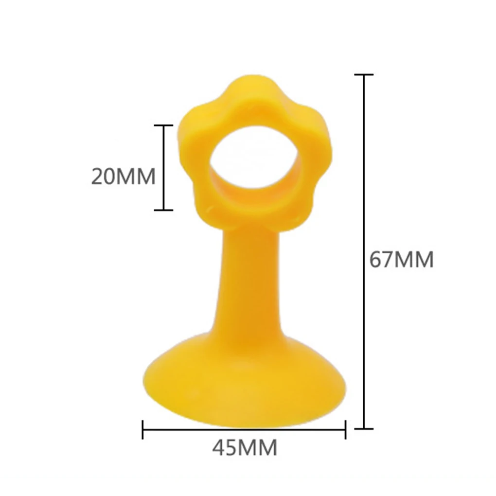 

5PCS Random Color Self Adhesive Silicone Door Handle Knob Crash Pad Wall Protectors Anti Collision Guard Door Stopper
