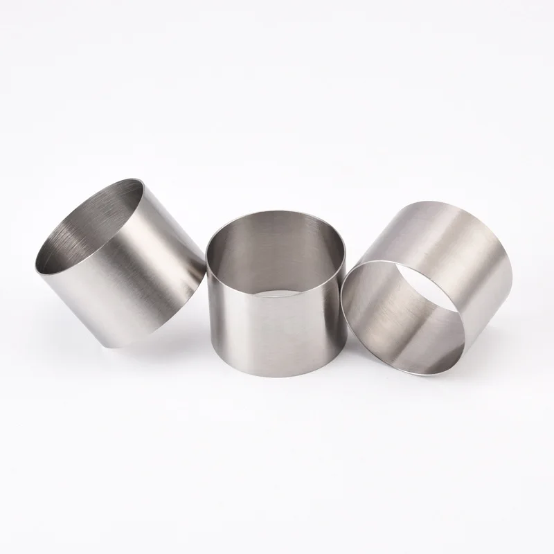 

1Pcs 5/6/8CM Cake Ring Mold Round Shape Stainless Steel Reusable DIY Baking Tool Mousse Circle Kitchen Gadget Pastry Accessories