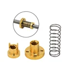 Новинка, подпружиненная гайка T8, детали для 3D-принтера, для свинцовых 2 мм4 мм8 мм Acme, винтовые винты с резьбовым стержнем, сделай сам для 3D-принтера