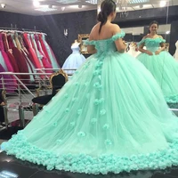 2021 cheap custom made corset mint green sweetheart women ball gowns sweet 16 dresses prom dresses formal evening dresses