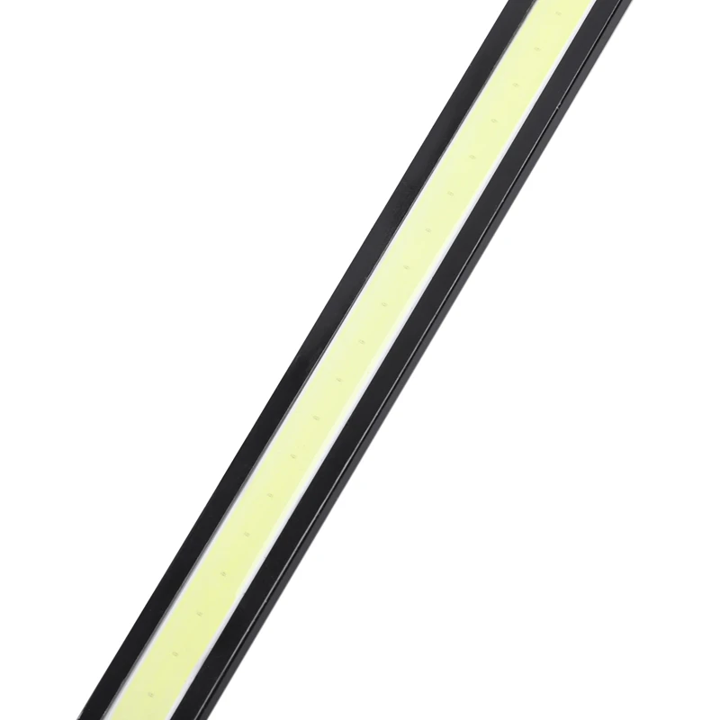 

1 Pair 6W 6000K Waterproof Xenon White Thin Cob DRL LED Daytime Running Light for Car (Black, Yellow)