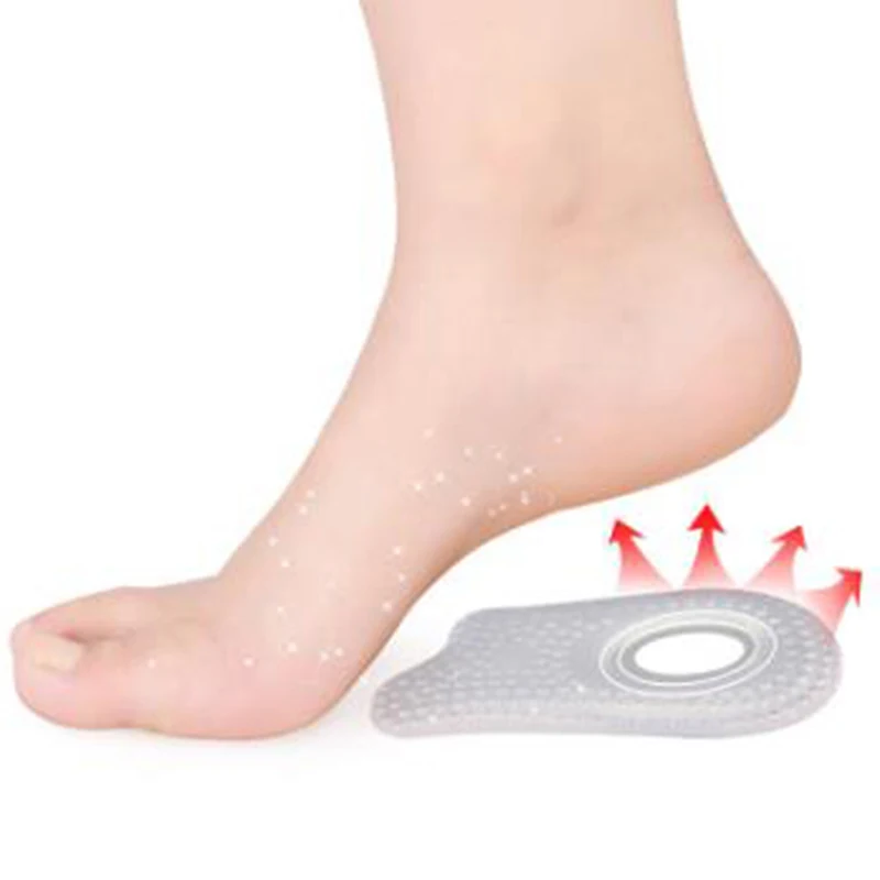 

1Pair Heel Foot Pads Soft Silicone Gel Insoles Heel Cushion Soles Pain Relief Protectors Spur Support Shoe Pad Feet Care Tool