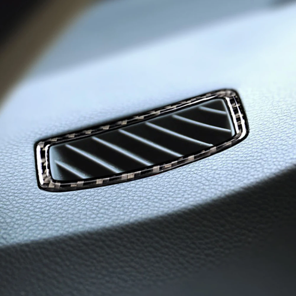 

For BMW E90 3 Series 2005-2012 320i 325i Car Styling Carbon Fiber Car Rear Air Conditioning Outlet Panel Frame Trim Decoration