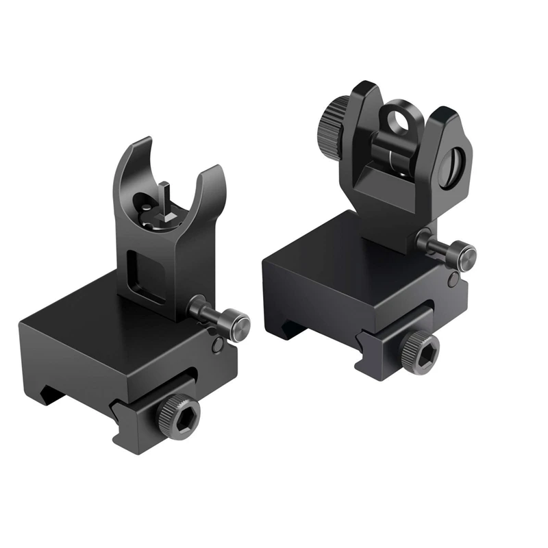 

A Aligning Star Group Front and Rear Folding Front Sight Group Sight Fits Picatinny & Weaver Rails
