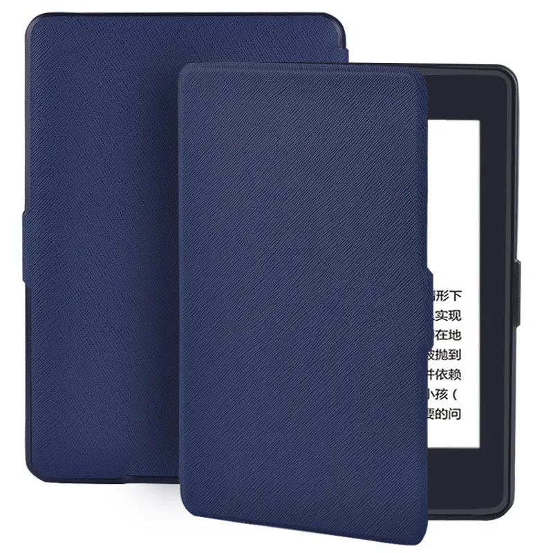 Navy Тонкий Модный чехол для Amazon Kindle Paperwhite 1 2 3 из искусственной кожи Ультратонкий чехол для планшета Smart для Kindle Paperwhite 6' электронная книга - Цвет: Navy