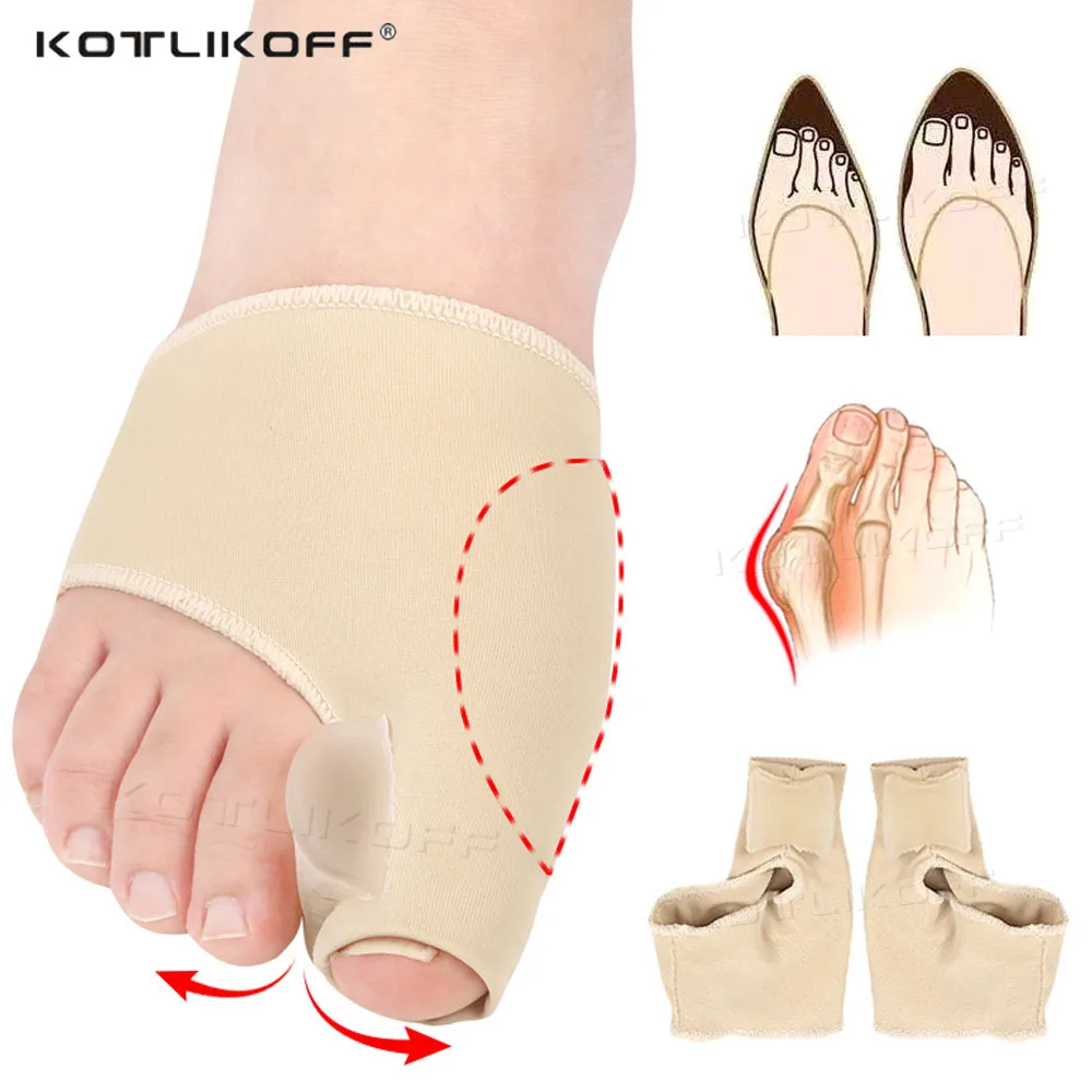 

KOTLIKOFF Toe Separator Hallux Valgus Bunion Corrector Orthotic Insoles Feet Bone Thumb Adjuster Comfortable Shoes Orthotic Sock