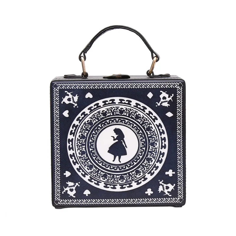 WOBAG/Модная стильная сумка в виде коробки из искусственной кожи с заклепками, Женская квадратная сумка на плечо, женская сумка через плечо высокого качества