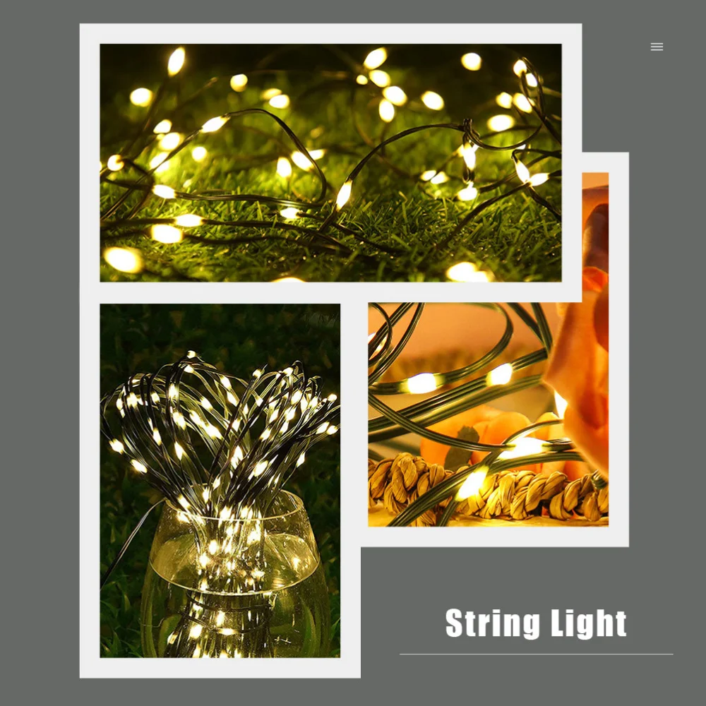 

1Pc Simple Xmas Tree Decorative Light String Christmas Tree Light String US Plug